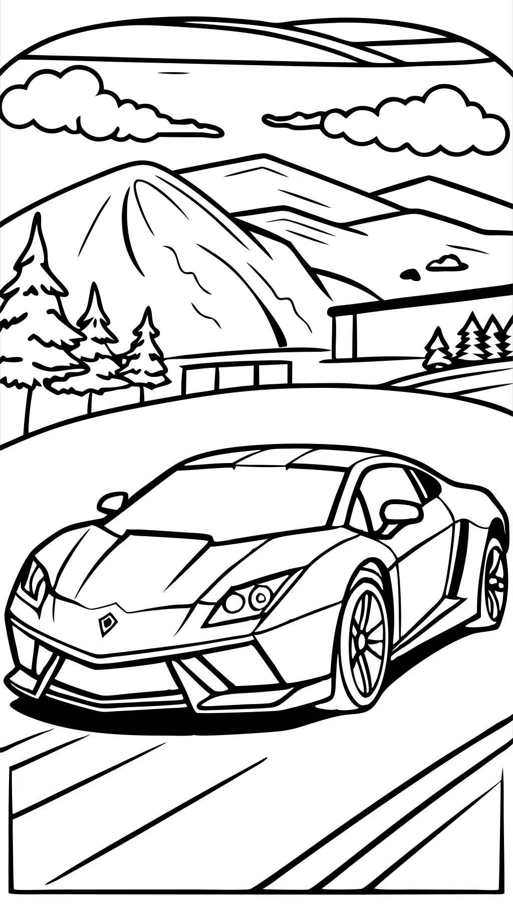 Páginas para colorear Lamborghini